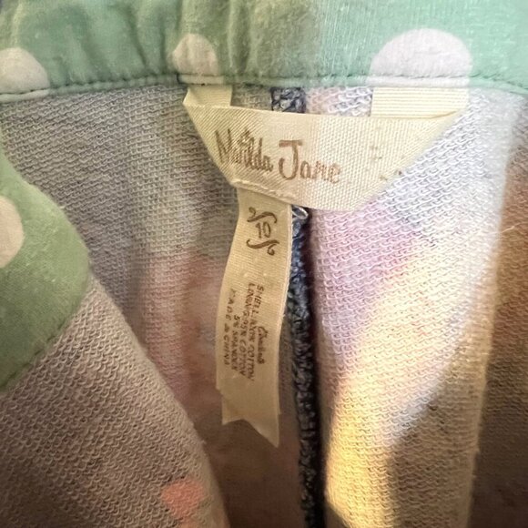 Matilda Jane Girls Navy Floral Overalls 10 Spring Summer Farm Country Outdoor - Picture 4 of 5